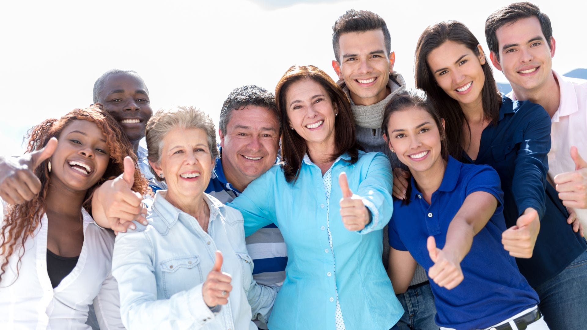 Happy group of people